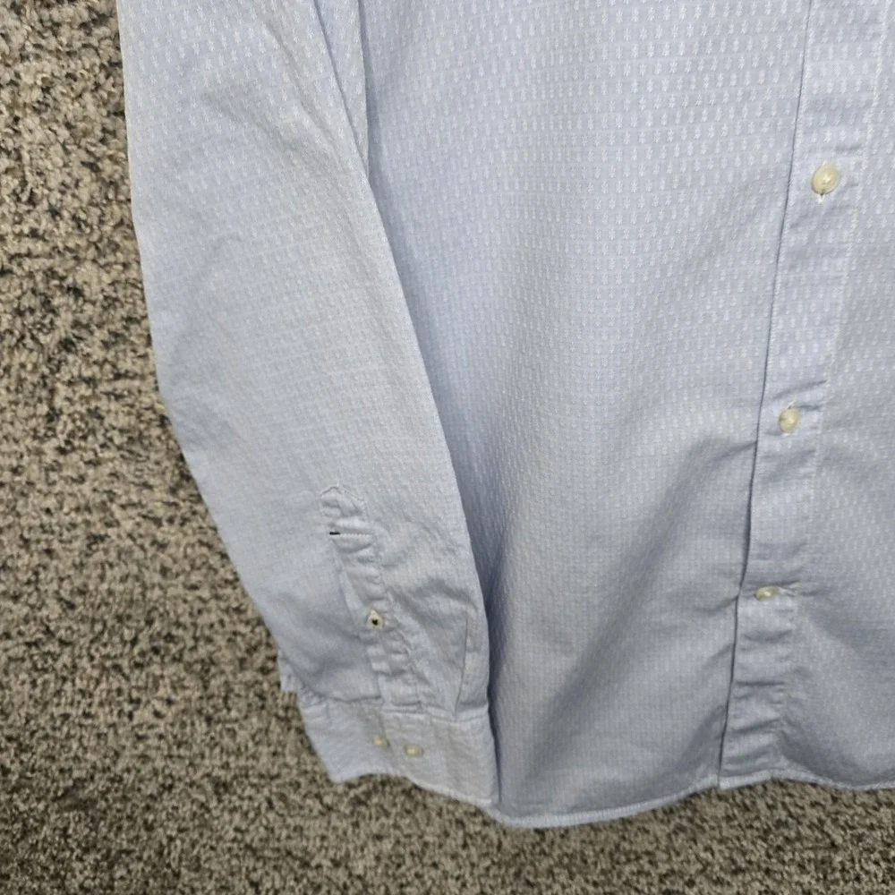 Banana Republic Dress Shirt Mens XL Blue‎ Button Down Oxford Camden Fit Cotton